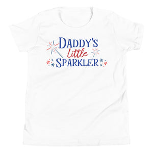 "Daddy's Little Sparkler" - Youth Short Sleeve T-Shirt