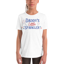 Load image into Gallery viewer, &quot;Daddy&#39;s Little Sparkler&quot; - Youth Short Sleeve T-Shirt