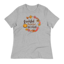 Load image into Gallery viewer, Grateful, Thankful, Blessed - Women&#39;s Relaxed T-Shirt