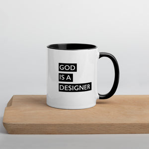 "God is a Designer" | Mug with Color Inside